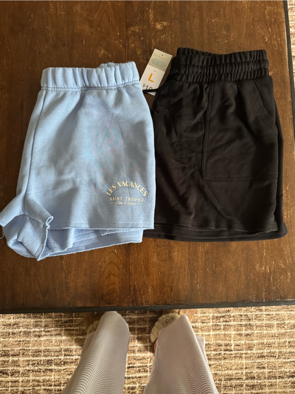 Primark Sweatshorts Bundle NWT Black & Blue Graphic Size L